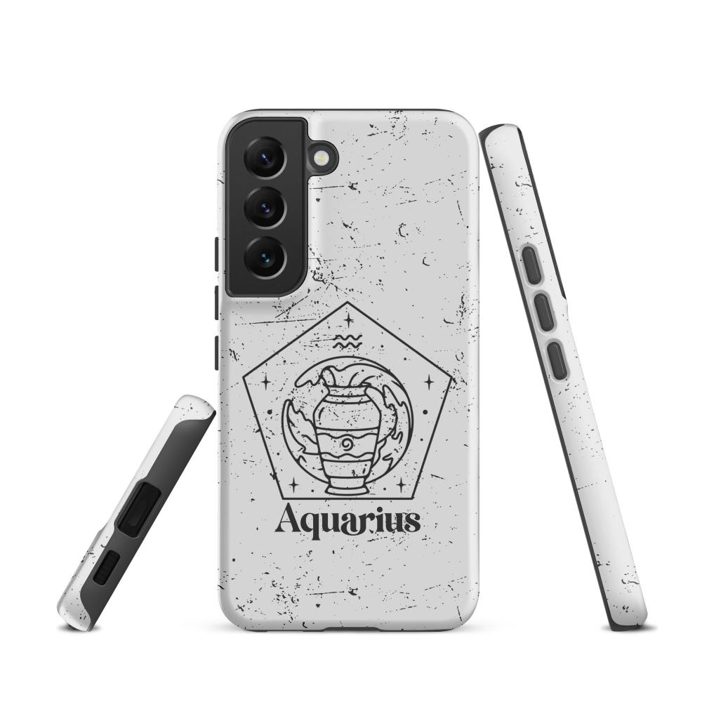 Aquarius Zodiac S22 Tough Case - Matte Finish - https://ascensionemporium.net
